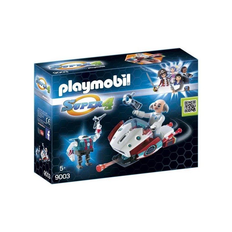 Skyjet con Dr X y Robot Playmobil