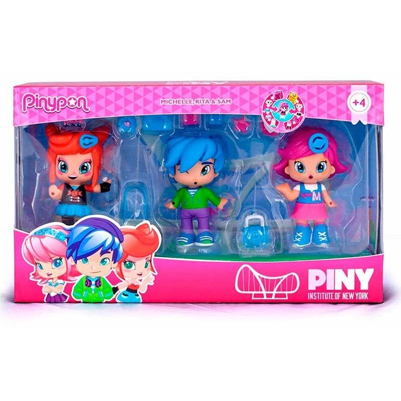 Pinypon Pack 3 figuras PINY