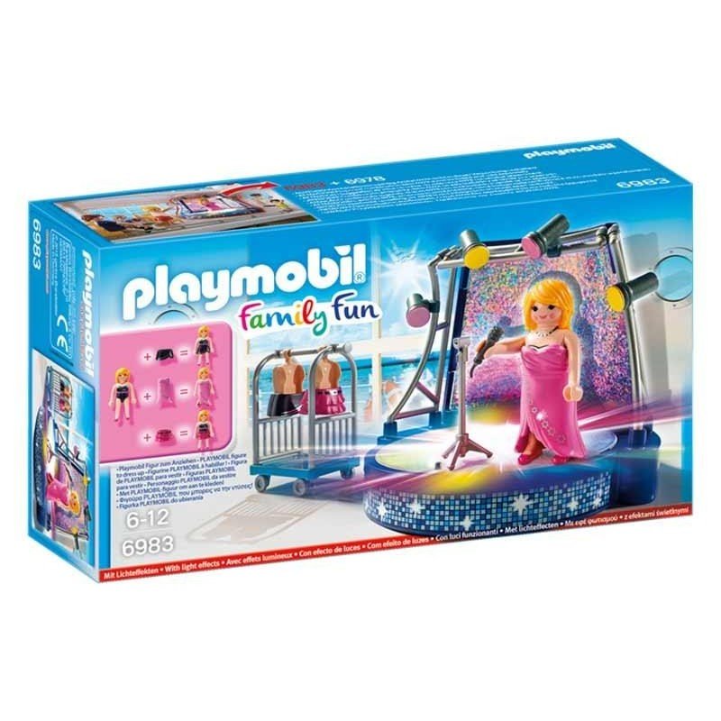 Playmobil Family Fun Cantante con Escenario