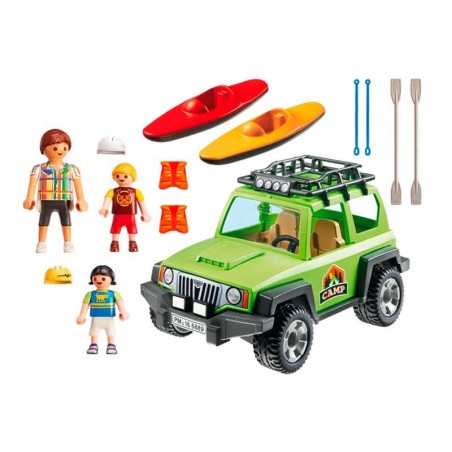 Playmobil Summer Fun Vehiculo 4x4 con Canoa