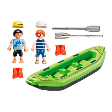 Playmobil Summer Fun Niños en Balsa Rafting