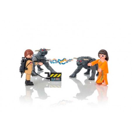 Playmobil Ghostbuster Venkman, Dana y Perros Gozer