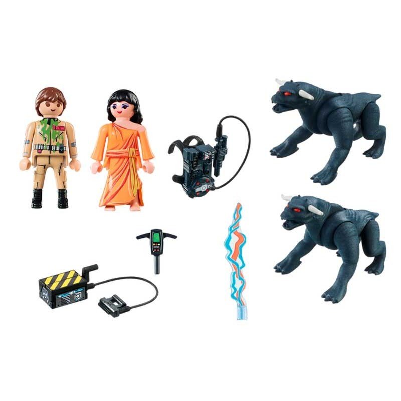 Playmobil Ghostbuster Venkman, Dana y Perros Gozer