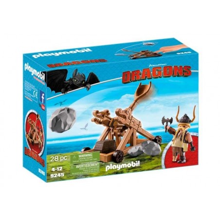 Playmobil Dragons Bocón con Catapulta