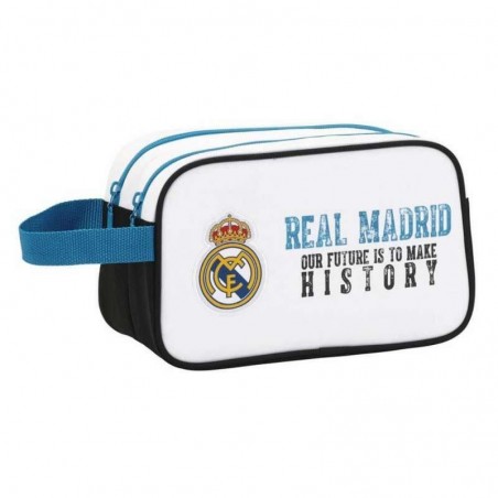 Real Madrid Neceser 2 Cremalleras Adaptable Carro