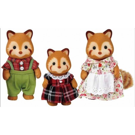 Sylvanian Families Familia de Pandas Rojos