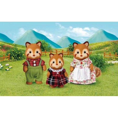 Sylvanian Families Familia de Pandas Rojos