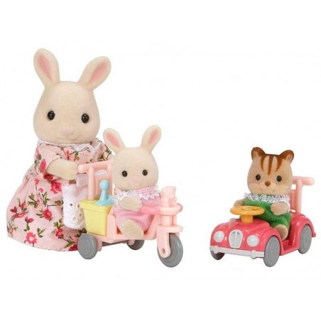 Sylvanian Families Mamá con Bebés y Cochecitos