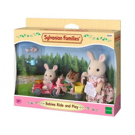 Sylvanian Families Mamá con Bebés y Cochecitos