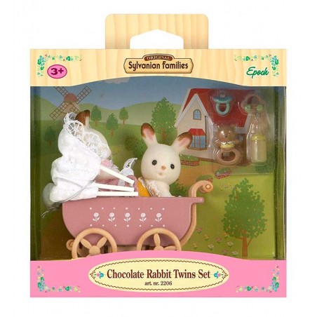 Sylvanian Families Set Gemelos Conejo Chocolate