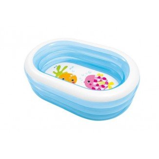 Piscina Hinchable Transparente Azul