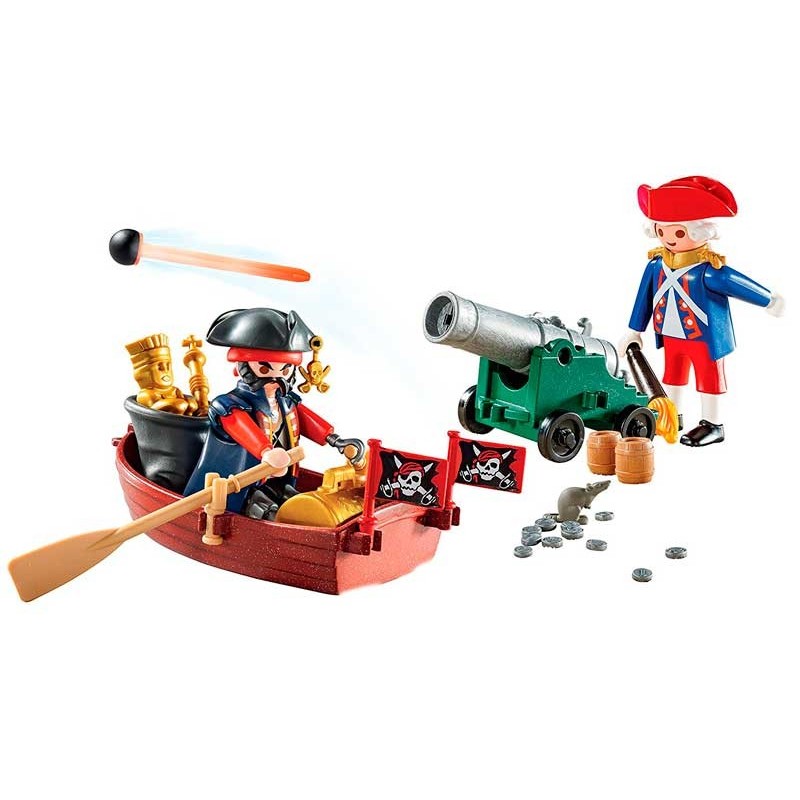Playmobil Pirates Maletín Grande Pirata y Soldado