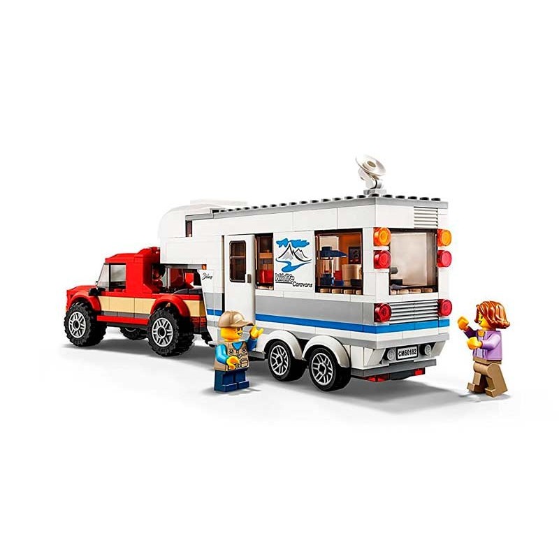 lego city camioneta y caravana