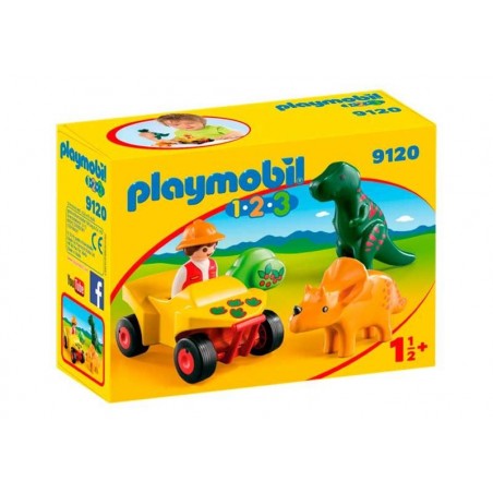 Playmobil 123 Quad con 2 Dinos