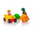 Playmobil 1.2.3 Quad con 2 Dinos
