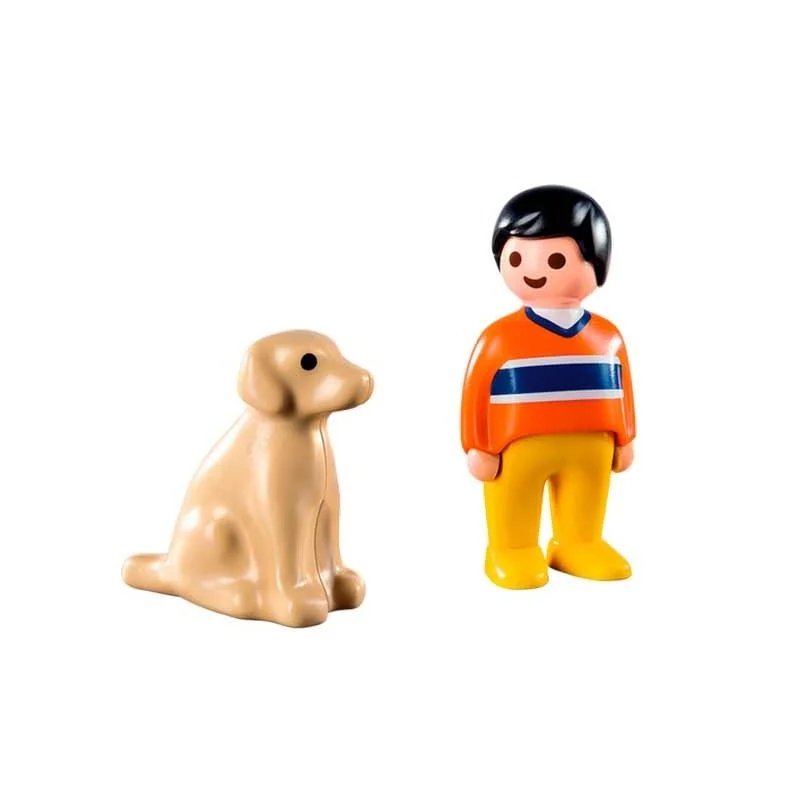 Playmobil 1.2.3 Hombre con Perro