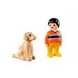 Playmobil 1.2.3 Hombre con Perro