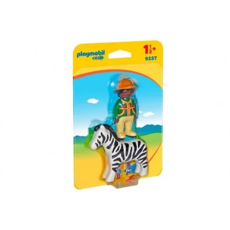 Playmobil 1.2.3 Hombre con Cebra