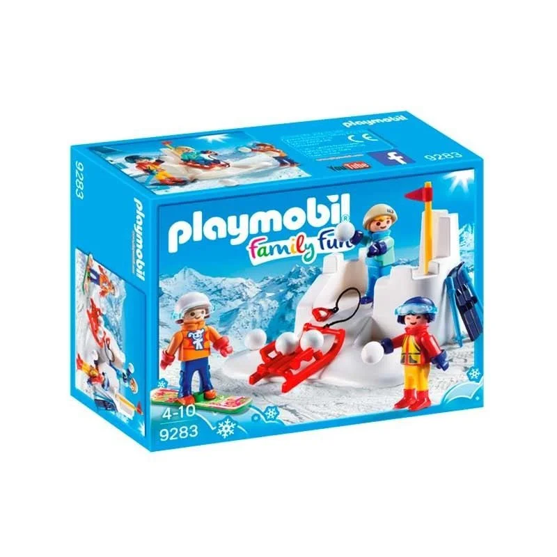 Playmobil Family Fun Lucha de Bolas de Nieve