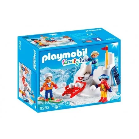 Playmobil Family Fun Lucha de Bolas de Nieve