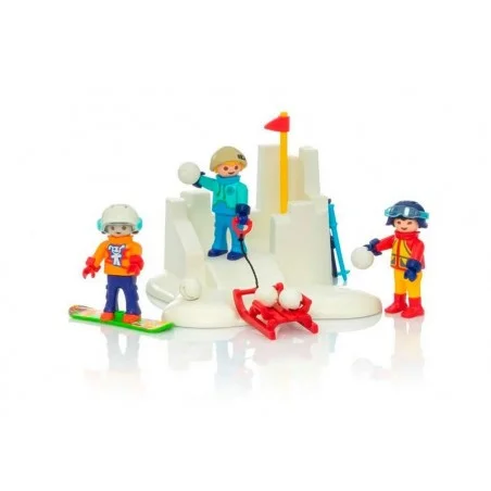 Playmobil Family Fun Lucha de Bolas de Nieve