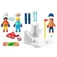 Playmobil Family Fun Lucha de Bolas de Nieve