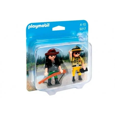 Playmobil Duo Pack Ranger y Cazador Furtivo