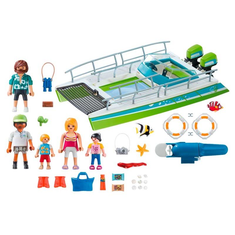 playmobil barco vistas fondo marino