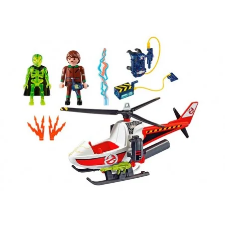 Playmobil Ghostbusters Venkman con Helicóptero