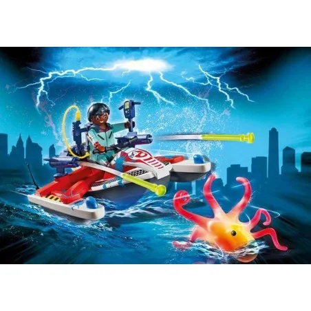 Playmobil Ghostbusters Zeddemore con Moto de Agua