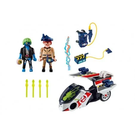 Playmobil Ghostbusters Stanz con Moto Voladora