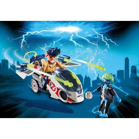 Playmobil Ghostbusters Stanz con Moto Voladora