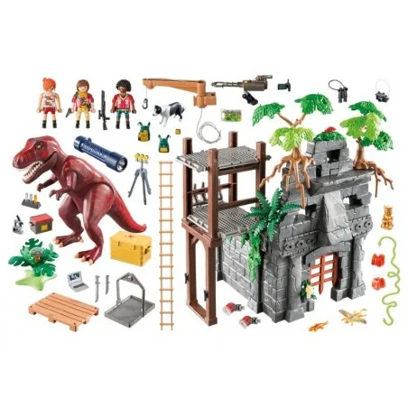 Playmobil Campamento Base con T-Rex