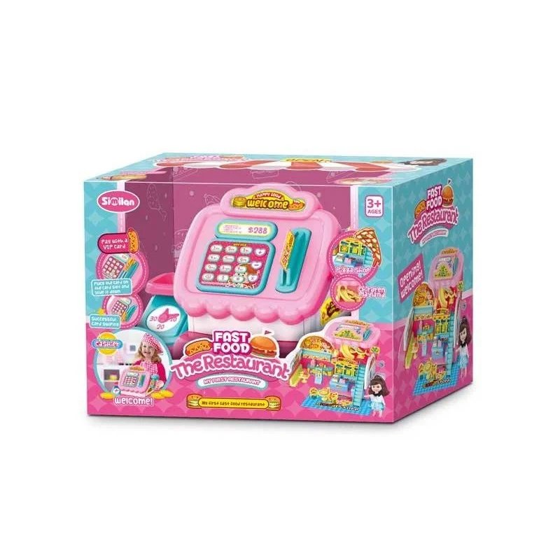 Caja registradora Restaurante y Muñeca