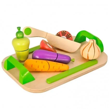 Tabla de Madera Infantil con Verduras