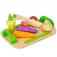 Tabla de Madera Infantil con Verduras