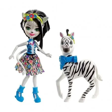 Muñeca Echantimals Zelena Zebra y Hoofette