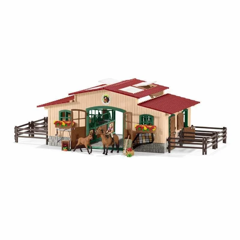 Schleich Farm World Caballeriza con caballos y acc