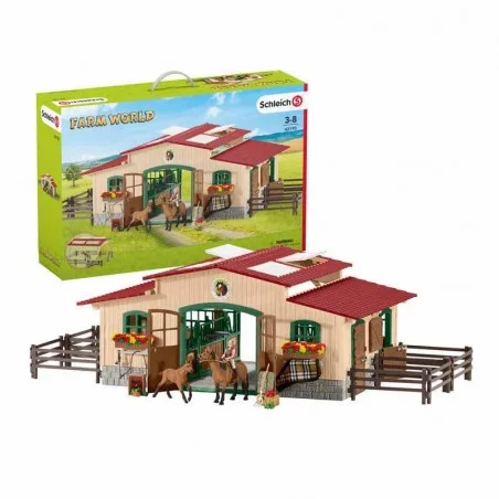 Schleich Farm World Caballeriza con caballos y acc