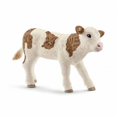 Schleich Farm World Ternero de raza Fleckvieh