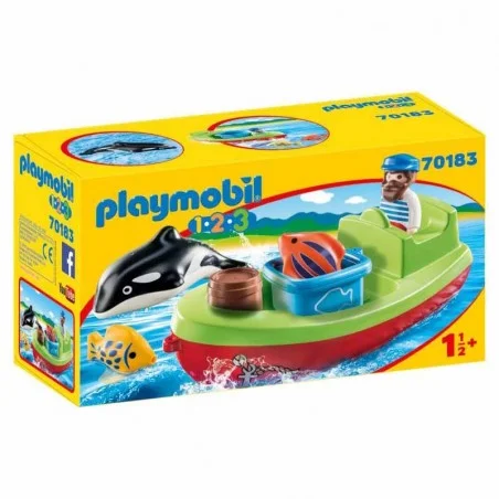 Playmobil 1.2.3 Pescador con Bote