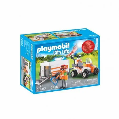 Playmobil City Life Quad de Rescate con Remolque