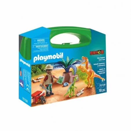 Playmobil Maletín Dinosaurios y Explorador