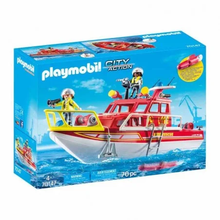 Playmobil City Action Barco de Bomberos