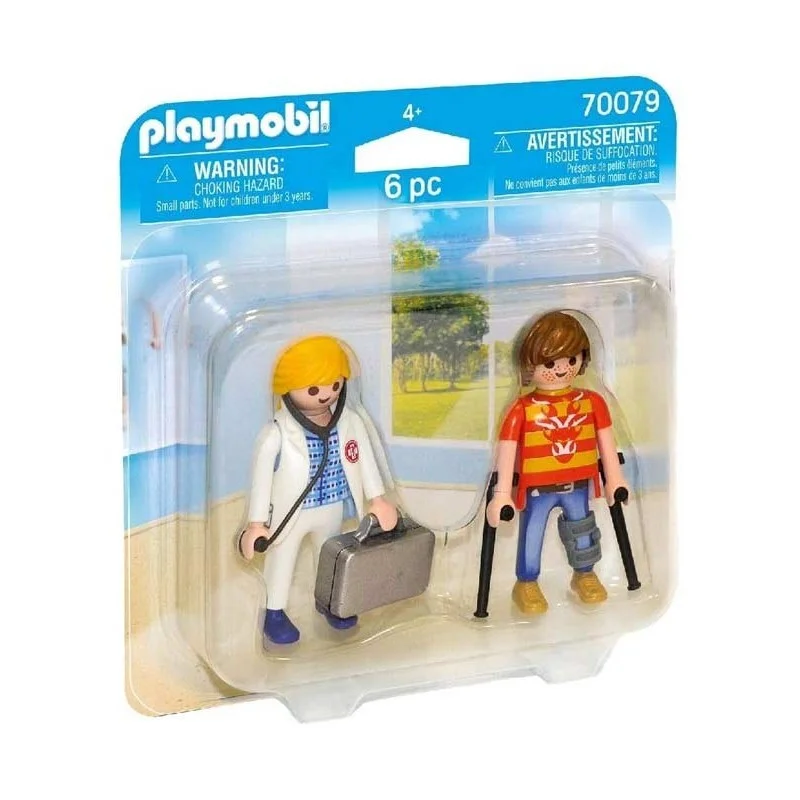 Playmobil City Life Pack Doctora y Paciente