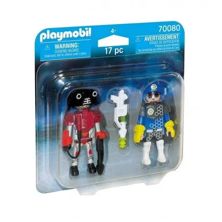 Playmobil Space Pack Policia del Espacio y Ladron