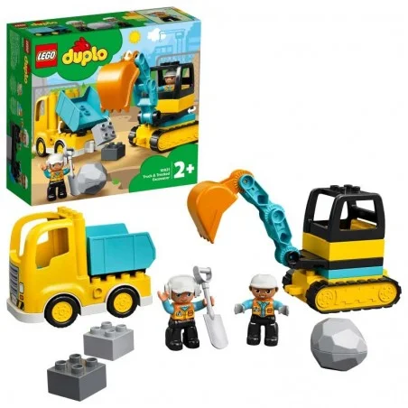 LEGO DUPLO Town Camión y Excavadora con Orugas