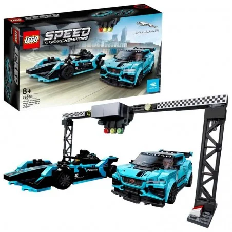 LEGO Speed Champions Coches Formula E Panasonic Jaguar Racing GEN2 y IPACE eTROPHY