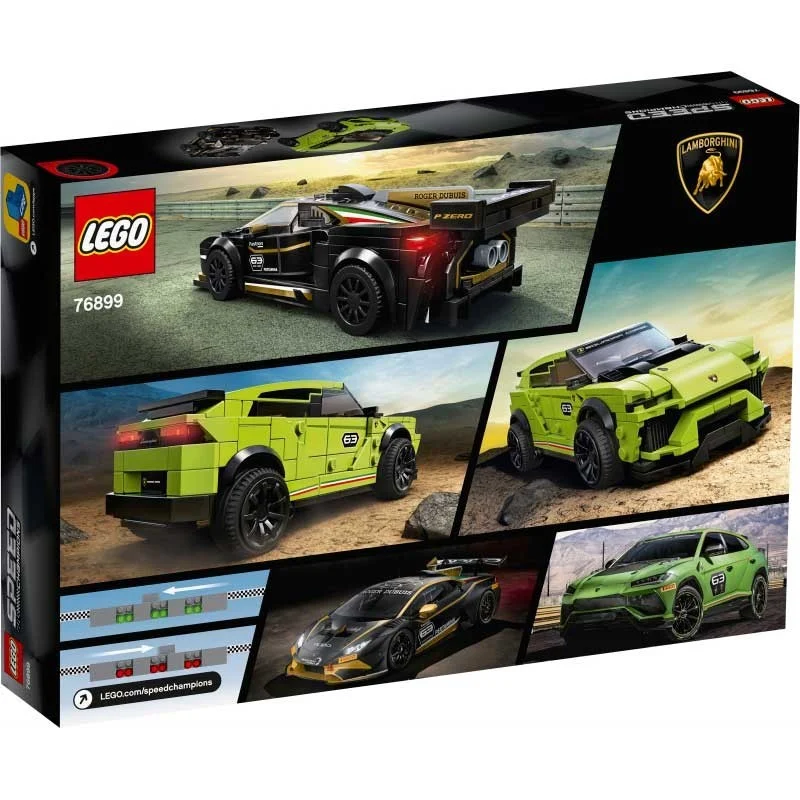 LEGO Speed Champions Coches Lamborghini Urus STX y Huracán Super Trofeo EVO