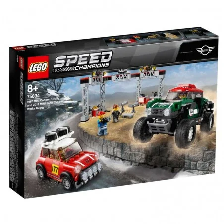 LEGO Speed Champions Coches Mini Cooper S Rally y MINI John